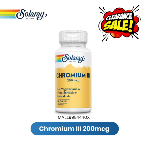 [Clearance] SOLARAY CHROMIUM III 50 CAPS (Expiry Date: 31/8/2026)